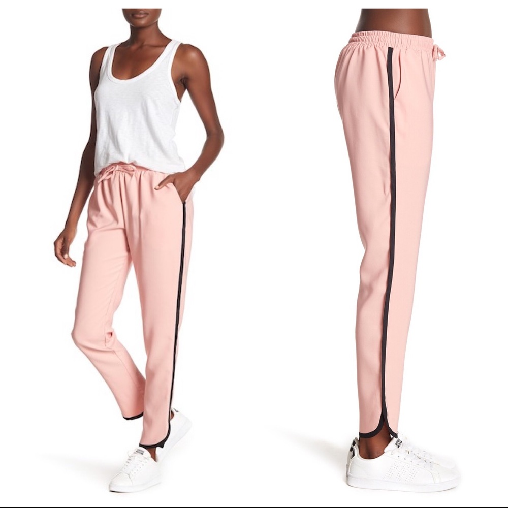 LEA & VIOLA SIDE STRIPE TRACK PANTS XS